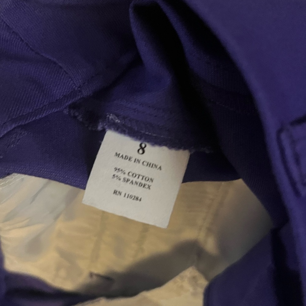 Chico's Purple Capri Pants - Picture 3 of 3